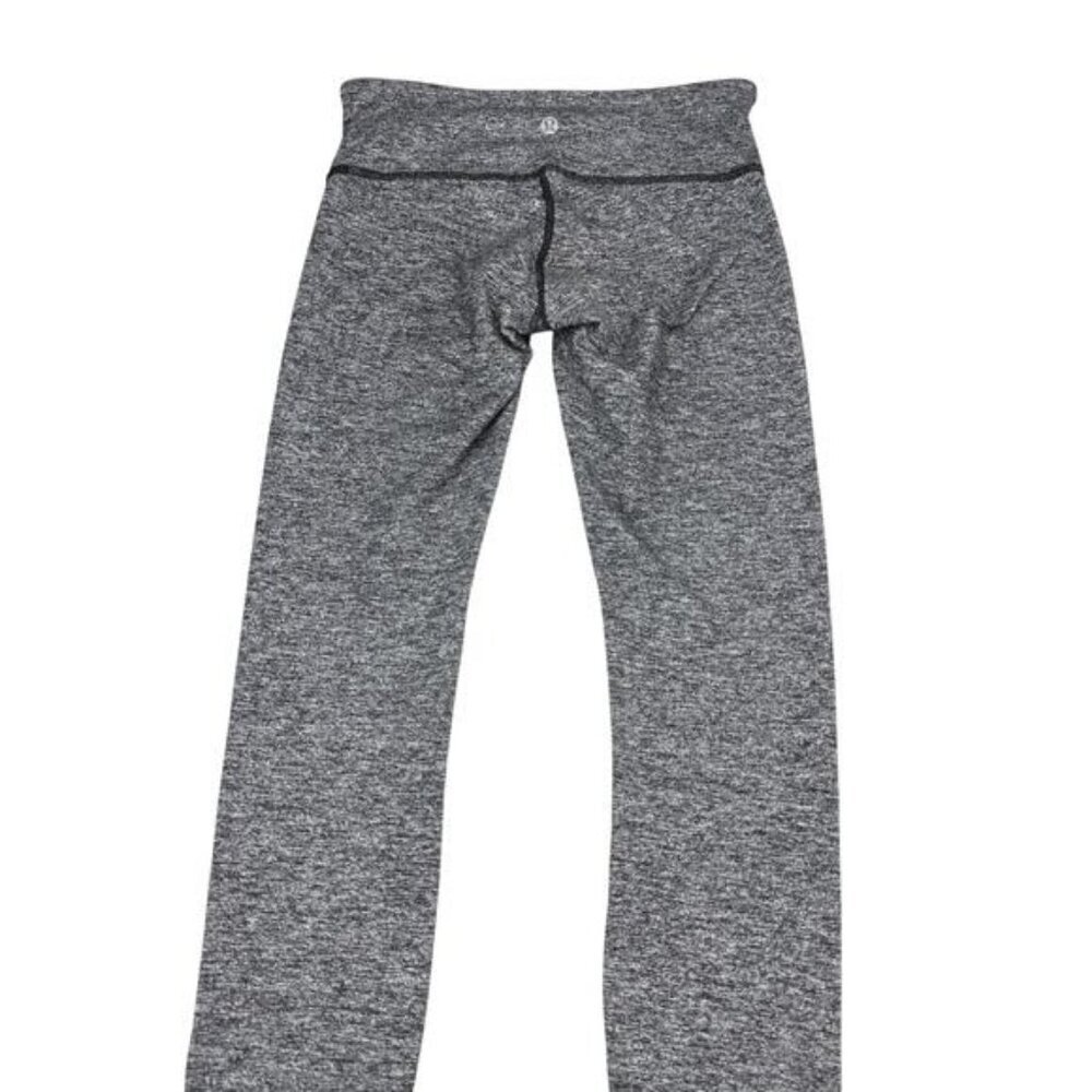 LULULEMON Wunder Under Low-Rise Tight 28" Size 4 Heathered Black - Picture 6 of 9